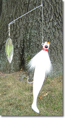 Spinner Bait Bucktail with 9 inch Shad