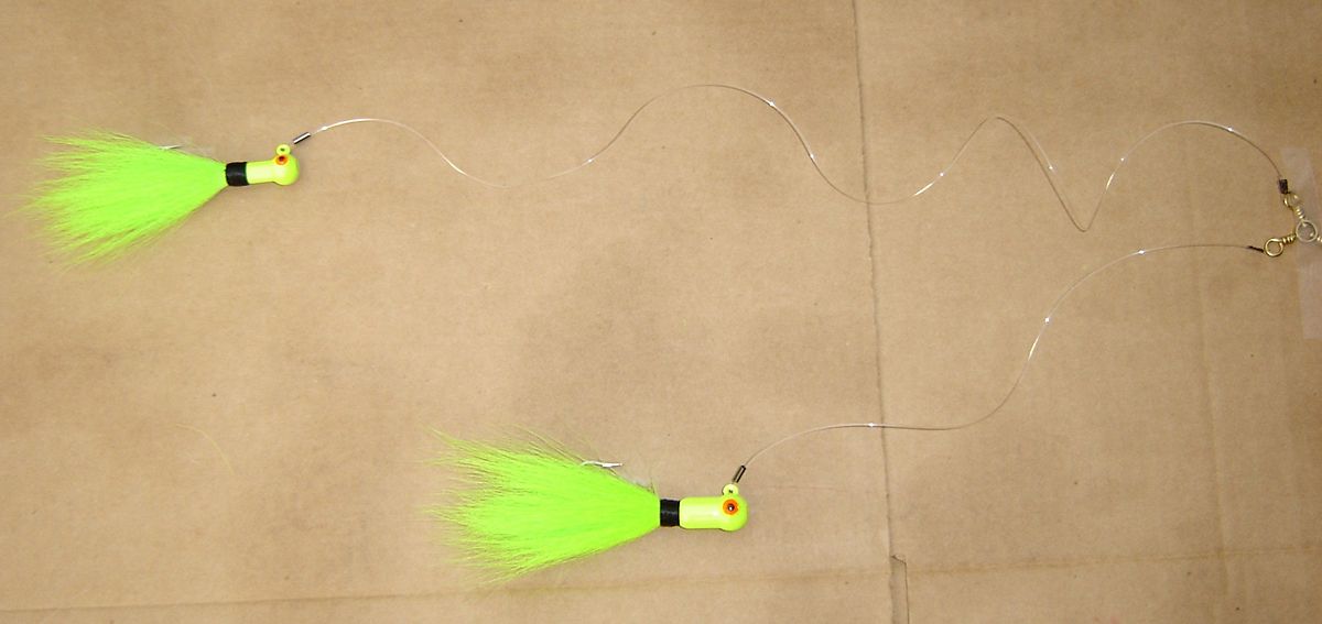 Pop Eye Bucktail Tandem Rig – June Bug Tackle Co.