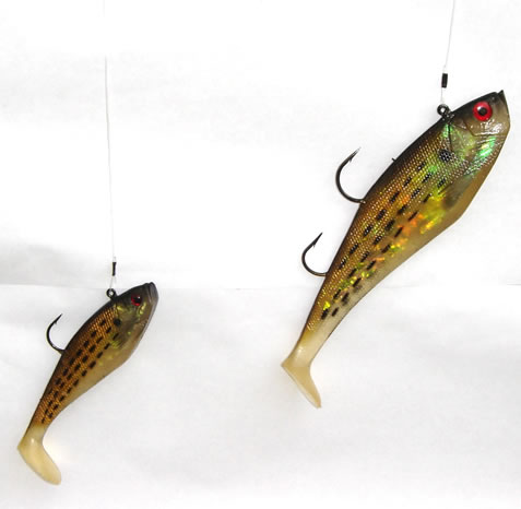 Storm WildEye Swim Shad Shiner Chartreuse Silver; 6 in.